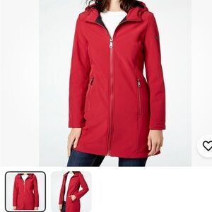 Calvin Klein Red Hooded Jacket